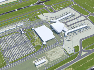 Indianapolis Airport 12km 3D Model