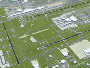 Indianapolis Airport 12km 3D Model