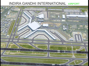 Aeroporto Internacional Indira Gandhi 10 km Modelo 3D