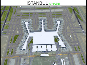 Istanbul Airport 15km 3Dモデル