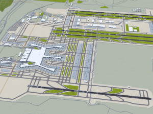 Istanbul Airport 15km 3Dモデル