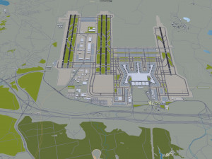 Istanbul Airport 15km 3Dモデル