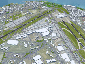 Istanbul Ataturk Airport 10km Modello 3D