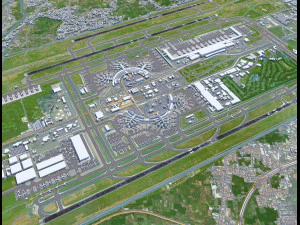 Jakarta Soekarno - Hatta Airport 10km 3D Model