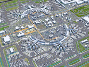 Jakarta Soekarno - Hatta Airport 10km 3D Model