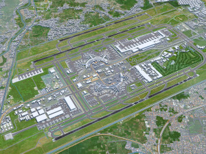 Jakarta Soekarno - Hatta Airport 10km 3D Model