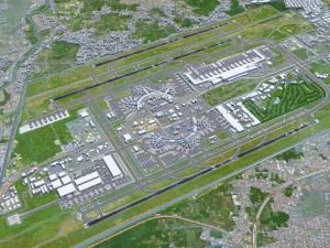 Jakarta Soekarno - Hatta Airport 10km 3D Model