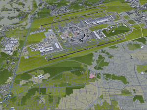 Jakarta Soekarno - Hatta Airport 10km 3D Model