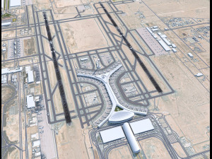 Jeddah - King Abdulaziz Airport 11km 3D Model