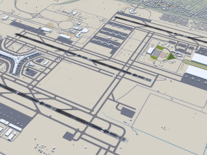 Jeddah - King Abdulaziz Airport 11km 3D Model