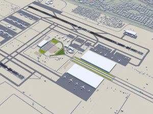 Jeddah - King Abdulaziz Airport 11km 3D Model