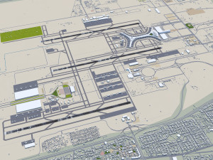 Jeddah - King Abdulaziz Airport 11km 3D Model
