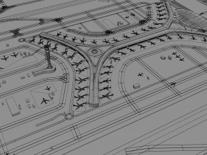 Jeddah - King Abdulaziz Airport 11km 3D Model