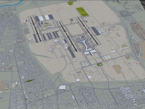 Jeddah - King Abdulaziz Airport 11km 3D Model