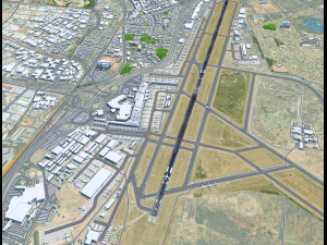 ヨハネスブルグORタンボ国際空港 10km 3Dモデル