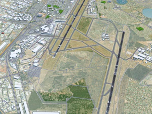 ヨハネスブルグORタンボ国際空港 10km 3Dモデル