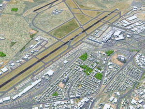 ヨハネスブルグORタンボ国際空港 10km 3Dモデル