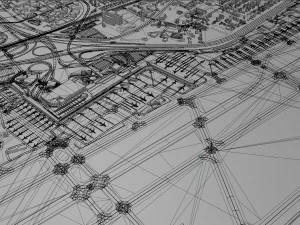 ヨハネスブルグORタンボ国際空港 10km 3Dモデル
