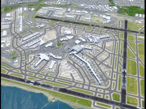 ジョン・F・ケネディ国際空港 12km 3Dモデル