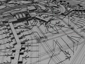 John F Kennedy International Airport 12km 3D मॉडल