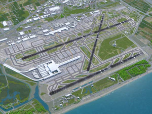 Josep Tarradellas Barcelona-El Prat Airport 10km 3D Model