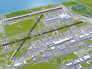 Josep Tarradellas Barcelona-El Prat Airport 10km Modelo 3D