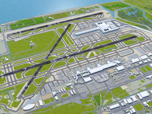 Josep Tarradellas Barcelona-El Prat Airport 10km 3D Model