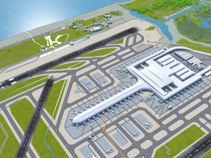Josep Tarradellas Barcelona-El Prat Airport 10km Modelo 3D