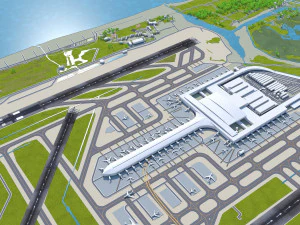 Josep Tarradellas Barcelona-El Prat Airport 10km 3D Model
