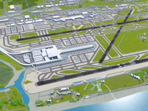 Josep Tarradellas Barcelona-El Prat Airport 10km Modelo 3D