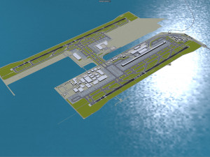 Kansai International Airport 10km 3D मॉडल