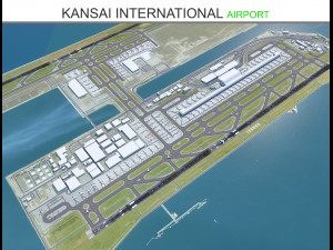 Kansai International Airport 10km 3D Model