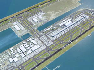 Kansai International Airport 10km 3D Model