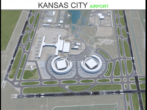 Kansas City Airport 12km 3D Model