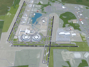Kansas City Airport 12km 3D Model