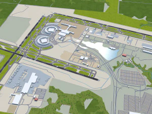 Kansas City Airport 12km 3D Model