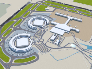 Kansas City Airport 12km 3Dモデル