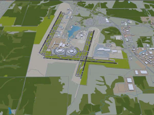 Kansas City Airport 12km 3D Model