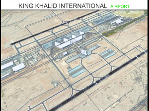 King Khalid International Airport 15km Modelo 3D