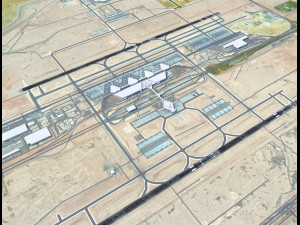 King Khalid International Airport 15km Modelo 3D