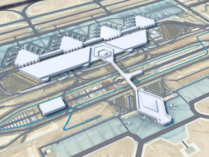 King Khalid International Airport 15km Modelo 3D