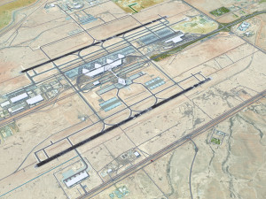 King Khalid International Airport 15km Modelo 3D