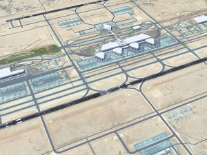 King Khalid International Airport 15km Modelo 3D