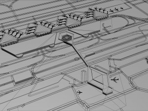 King Khalid International Airport 15km Modelo 3D