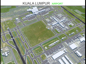 Kuala Lumpur Airport 12km 3Dモデル