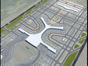 Kunming Changshui International Airport 10km 3D 모델