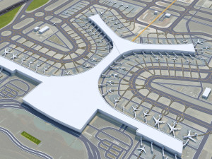 Kunming Changshui International Airport 10km 3D 모델