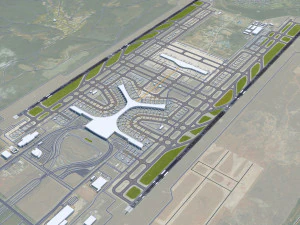 昆明長水国際空港 10km 3Dモデル
