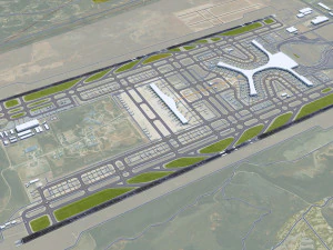 昆明長水国際空港 10km 3Dモデル