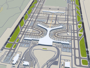 Kunming Changshui International Airport 10km 3D 모델